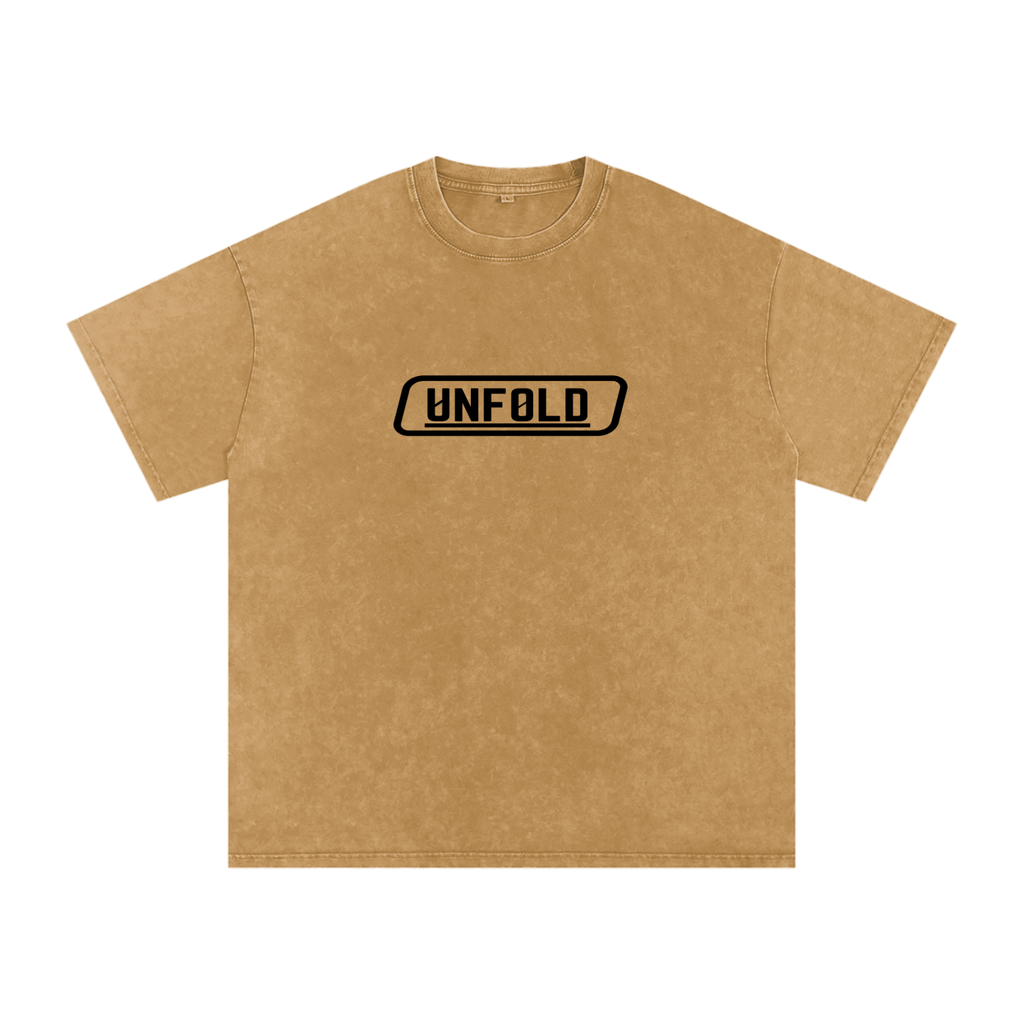 Snow Washed Oversized Cotton T-Shirt