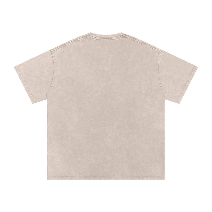 UNFOLD Snow Washed Heavyweight Oversized Cotton Tee